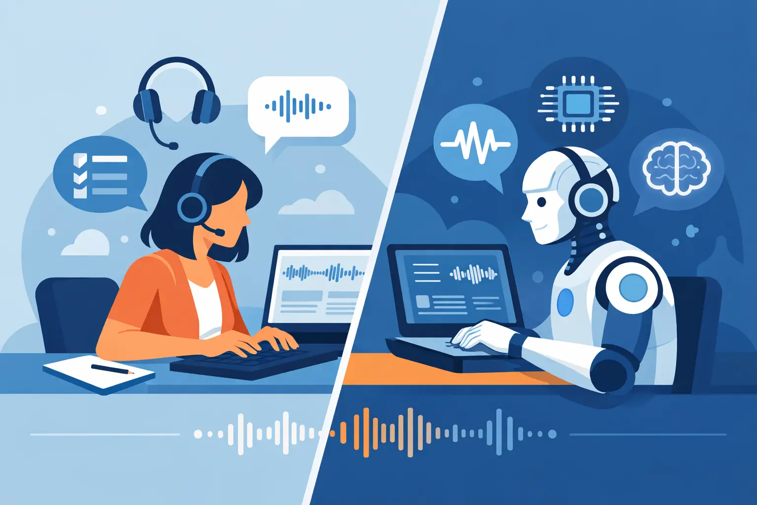 Human Transcription vs AI Transcription Compared