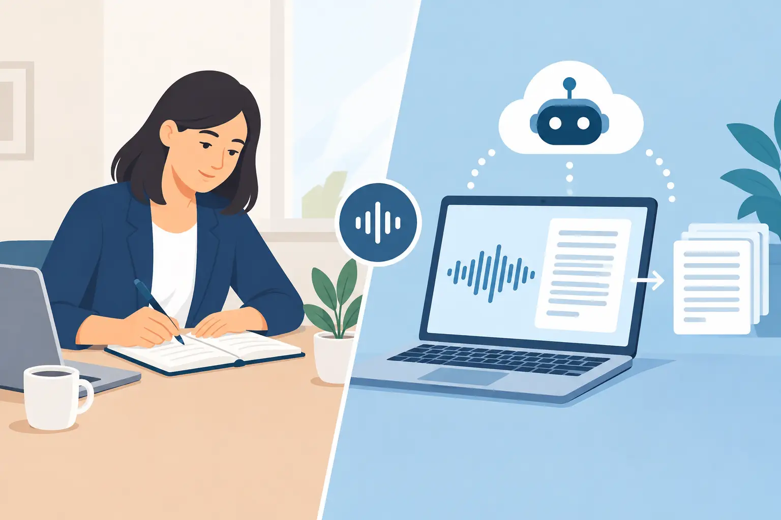 Manual Notes Versus Automated Transcripts